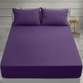thumbnail image 5 of Lux Decor Collection Bed Sheets - 4 Piece Queen Size Sheets, Brushed Microfiber 16" Deep Pocket Bedding Sheets & Pillowcases - Purple, 5 of 6
