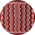 thumbnail image 1 of Ahgly Company Indoor Round Abstract Red Modern Area Rugs, 5' Round, 1 of 4