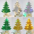 thumbnail image 2 of Mini Desktop Christmas Card Ornament Shiny Christmas Tree With Lights Kit, 2 of 5