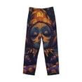thumbnail image 6 of Uemuo Dreamy Jester Under Stars Pattern Men's Wide Leg Palazzo Lounge Pants with Pockets Light Weight Loose Comfy Casual Pajama Pants-X-Large, 6 of 9