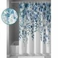 thumbnail image 3 of Small Stall Shower Curtain 36x78 Inch Narrow Half Size Eucalyptus Blue Bath Curtains Bathroom Decor Farmhouse Leaves Summer Spring Waterproof Fabric Shower Curtain Set with Hooks 36 Inch, 3 of 6