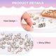 thumbnail image 2 of Paquete de 100 cuentas espaciadoras rondelle, 0.24 pulgadas/6mm cuentas sueltas de cristal de rhinestone checo [Champagne], 2 of 6