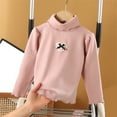 thumbnail image 4 of Posijego Girls Turtleneck Blouses Long Sleeve Shirts Cotton Casual T-Shirts Little Girl Basic Tee Shirts, 4 of 5
