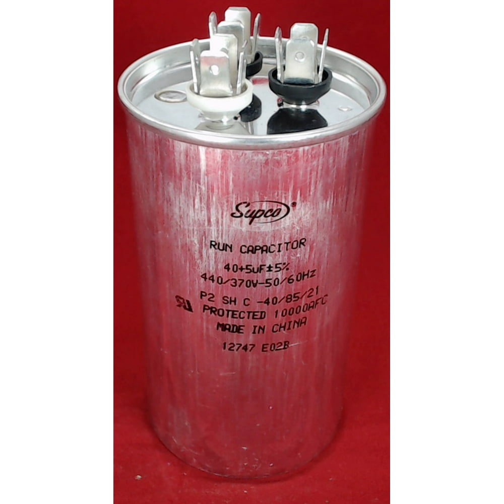 CD40+5X440R, Dual Run Capacitor Round 40 + 5 Mfd. 440 Volt Walmart