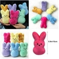 thumbnail image 2 of Guvpev Bunny Peep 6” Collectible Plush for Easter Decorations, 6Pcs Easter Bunny Stuffed Animals, Adorable Easter Basket Stuffers for Kids, 2 of 8
