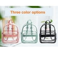 thumbnail image 6 of SDJMa Small Clear Backpack Stadium Approved 11.8"x9.4"x5.5" Mini Clear Stadium Concert Festival Bag, Transparent Bag with Side Water Holder & Front Zipper Pocket, 6 of 8