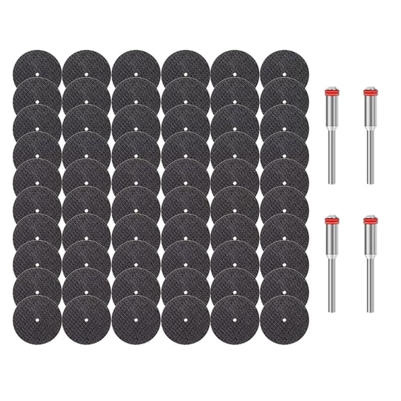 Pack Of 64 Fiberglass Cutting Discs Small Cutting Wheel Fiberglass Reinforced Cutting Wheel set for Various Rotary Tool