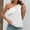 White, variant on LYEAA Sleeveless Tank Top Women Plus Size Crew Neck Ruffled Summer Loose Casual Tee Shirts Solid One Shoulder Beach Elegant Fashion Pullover Vest Breathable Soft Loungewear Going Out Clothes Pink L
