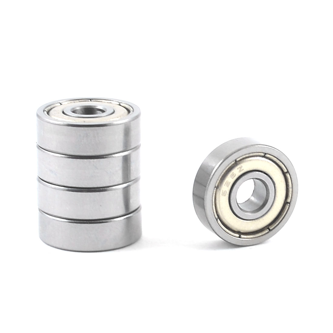 5mm x 16mm x 5mm 625Z Gray Skateboard Groove Radial Ball Bearings 5 Pcs