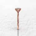 thumbnail image 4 of Jewelerix 14K Yellow Gold Vermeil Proposal Ring 4 Prongs Oval Cut Birthday Gift Ring Handmade 1 CT Moissanite Engagement Promise Gift Ring, 4 of 6