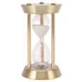 thumbnail image 1 of Metal Hourglass Sand Timer Decorative Vintage High Glossy Sand Replaceable Sandglass Clock Bronze Bronze Mini 10min, 1 of 5