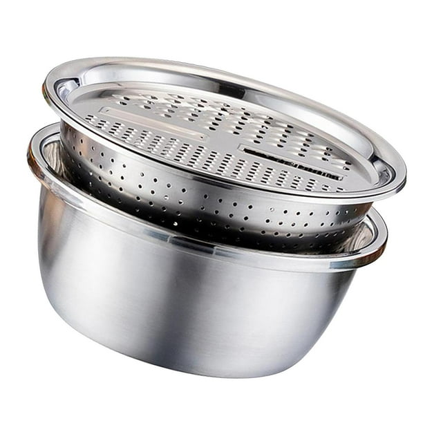 Fregadero multifunción de acero inoxidable para verduras, patatas, arroz y limpieza. Los 28cm