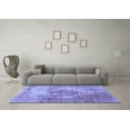 thumbnail image 3 of Ahgly Company Machine Washable Indoor Rectangle Abstract Blue Contemporary Area Rugs, 4' x 6', 3 of 4
