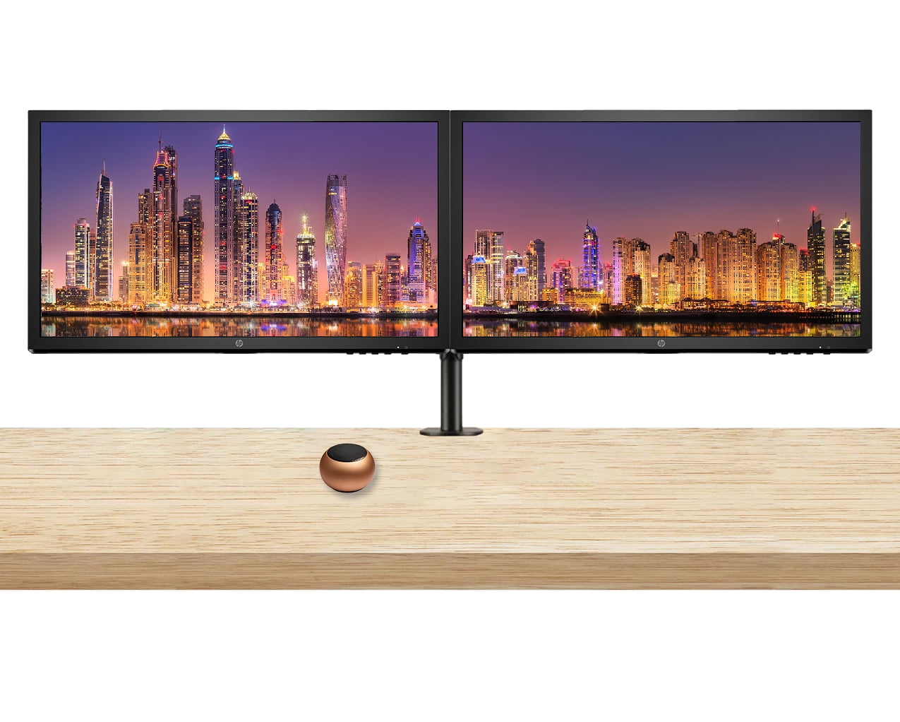HP V24 24 inch TN Full HD 1920 x 1080 LED Backlit LCD Monitor 2-Pack ...