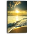 thumbnail image 2 of Yellow Sunlight over Crystal Waters - Seascape Canvas Art Print, 2 of 3