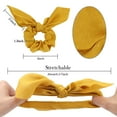 thumbnail image 3 of 6 Pcs Scrunchies pour Cheveux pour Femmes Attaches pour Cheveux en Satin Corde à Cheveux Nœud Scrunchies Porte-Queue de Cheval, 3 of 6