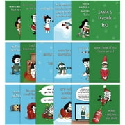 Naughty Christmas Cards, Funny Holiday Greeting Cards (Pack of 18 ( 1 of Each Design ), Naughty Variety Pack - 18