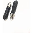 thumbnail image 2 of 2pcs 2 Pcs Natural Lava Rock Pointed Pendants Pendant with Platinum Plated Alloy Findings Metal Charms Decoration for Women Jewelry DIY Necklace Bracelet Craft Making 33~40x8~10mm, 2 of 2