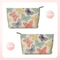 thumbnail image 2 of Picia Butterfly Printed Cosmetic Bags for Women Makeup Bag Large Capacity Purse Travel Toiletry Zipper Storage Pouch Make up Brushes Organizer for Gifts, 2 of 6
