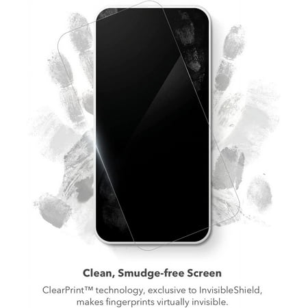 ZAGG - InvisibleShield Glass Elite Privacy+ Maximum Impact & Privacy Filtering Screen Protector for Apple iPhone 15 - Clear
