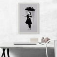 thumbnail image 2 of ARTCANVAS Nola Girl With Umbrella Canvas Art Print by Banksy - Size: 26" x 18" (1.50" Deep), 2 of 9