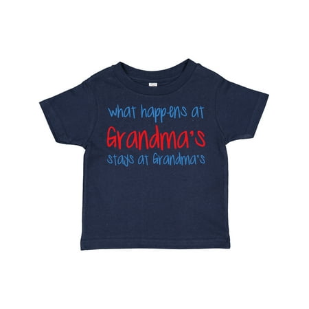 

Inktastic What Happens at Grandma s Gift Toddler Boy or Toddler Girl T-Shirt