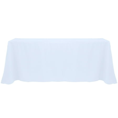 

Ultimate Textile 90 x 156-Inch Rectangular Polyester Linen Tablecloth Ice Blue