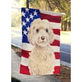 thumbnail image 2 of Carolines Treasures BB9375CHF Champagne Cockapoo Patriotic Flag Canvas House Size, 2 of 4