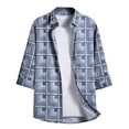 thumbnail image 1 of Chemises pour Hommes, Shorts pour Hommes, Chemise Formelle à Imprimé Coloré Col Rabattu Blouse Chemise Manches Courtes Col Rabattu Blouse Chemise, Shorts Courts pour Hommes, Chemise pour Hommes, 1 of 3