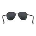 thumbnail image 4 of Mens Polarized Classic Air Force Pilot Officer Metal Sunglasses All Black, 4 of 4
