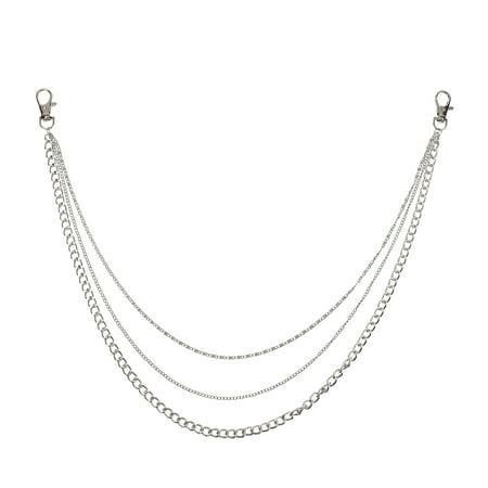 

1 Pc Multi-layer Alloy Decoration Chain Fashionable Pants Chain (Silver)