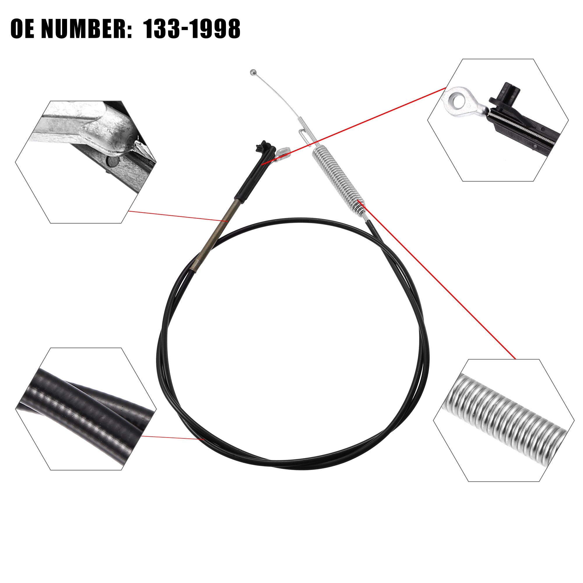 Unique Bargains 133 1998 Brake Cable Replacement for Toro Timemaster Lawn Mower Blade 20976 20978 21199 21199HD 21200 21810 21811 Black Walmart