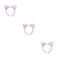 thumbnail image 2 of Diadema con orejas de gato Qarigey Rosa, 2 of 6