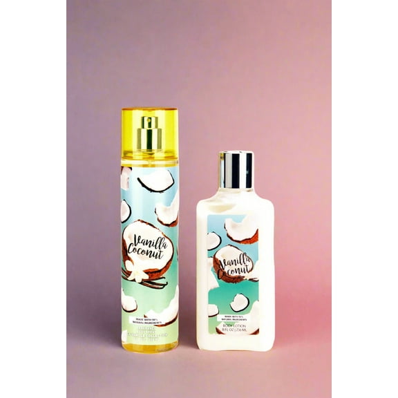 So French Vanilla Coconut Body Mist and Body Lotion Set, 2 Piece