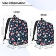 thumbnail image 4 of Balery Cherry Blossoms Vintage Canvas Backpack for Men and Women - Large Capacity, Durable Travel Laptop Bag for School, Work, Hiking, and Outdoor Activities, 4 of 7