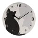 thumbnail image 1 of Reloj de pared moderno con forma de gato, fabricado en acrílico, con elegante mecanismo silencioso para comedor. 25 cm, 1 of 9