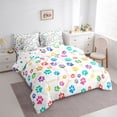 thumbnail image 2 of Erosebridal Cute Cat Dog Bedding Comforter Set 7pcs for Kids, Cartoon Animal King Bedding Sets, 2 of 7