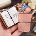 thumbnail image 1 of 3Pcs Soft Leather Mini Ledger, Vacemry Study Season Mini Leather Ledger, Portable Notebook Keychain Pendant, Creative Backpack Hanging Accessory for Journaling, Note Taking, Gift Giving, Home Office, 1 of 6