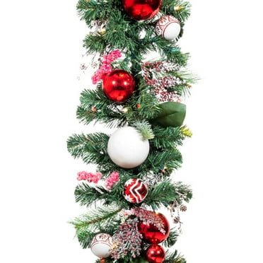 Village Lighting 9 ft. Pre-Lit LED Garland - Nordic