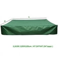 thumbnail image 2 of Sandbox Cover, Square Dustproof Sandbox Cover with Drawstring, Waterproof Sandpit Pool Cover, Green, 120 x 120cm, 2 of 7