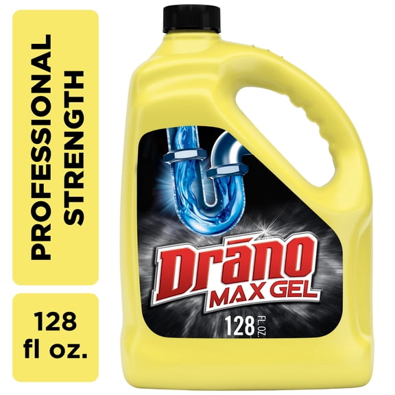 Drano Max Gel Drain Clog Remover, Commercial Line, 128 fl oz
