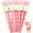 Pink, variant on 60 Pcs Daisy Print Paper Straws Disposable Pink Striped Straws for Lemonade | Cocktail, Lemonade, Milkshake, Party Decorations, Birthday, Wedding, Festival Holiday Drink Decor Pink