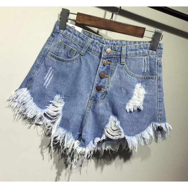 Denim booty hotsell shorts plus size