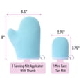 thumbnail image 2 of Set de Manoplas para Bronceado Slick Solutions Guantes Azul para Autobronceador, 2 of 7