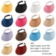 thumbnail image 3 of Sonducket Sombreros para el sol Protección Clip-On Gorras Visera de lino Ajustable Grandes aleros Parte vacía Color sólido Regalo deportivo Sombreros vino rojo Sonducket AP010232-14, 3 of 6