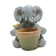 thumbnail image 3 of Estatua de elefante para jardín, maceta de resina, decoración del hogar, multiusos Con un pájaro, 3 of 9