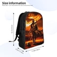 thumbnail image 4 of The Mandalorian Universal Travel Laptop Backpack, Lightweight Carry-On Backpack, School Backpack, Book Bag, One Size Black Gift, 4 of 8