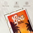 thumbnail image 6 of Elephant Stock Goa Tourism Vintage Poster Wall Art - Vertical Canvas Wall Art - Living Room Wall Decor - Places Canvas - Brown And Orange Decor - 16" x 24", 6 of 8