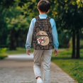 thumbnail image 3 of Pzuqiu Capybara Strawberry 17 Inch Kids Backpack for Ages 6-18 Elementary to High School, Large Capacity Lightweight Bookbag Breathable Schoolbag for Back to School Travel Use, 3 of 7
