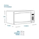 thumbnail image 3 of Horno de Microondas Samsung 1.1 Pies Cúbicos Blanco, 3 of 3